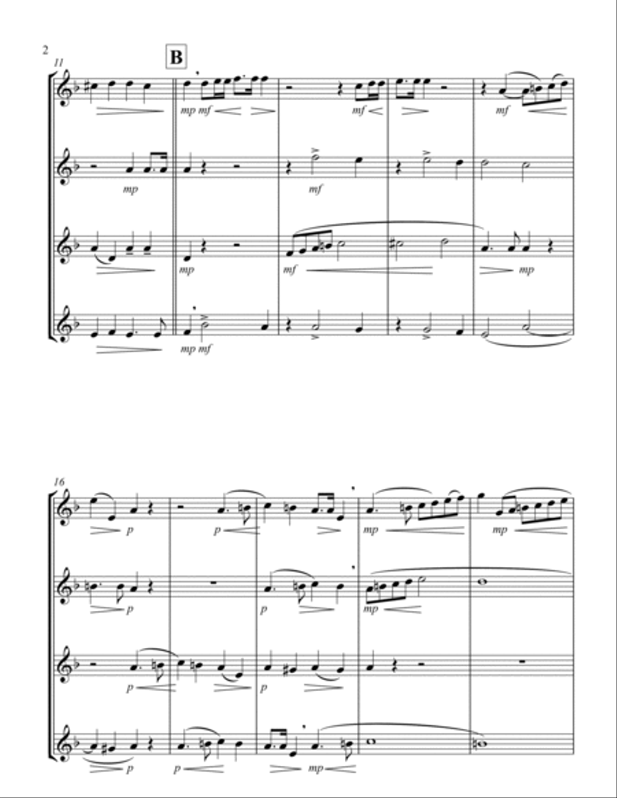 Kyrie (Durante) (Oboe Quartet) Woodwind Quartet scores gallery preview page 2