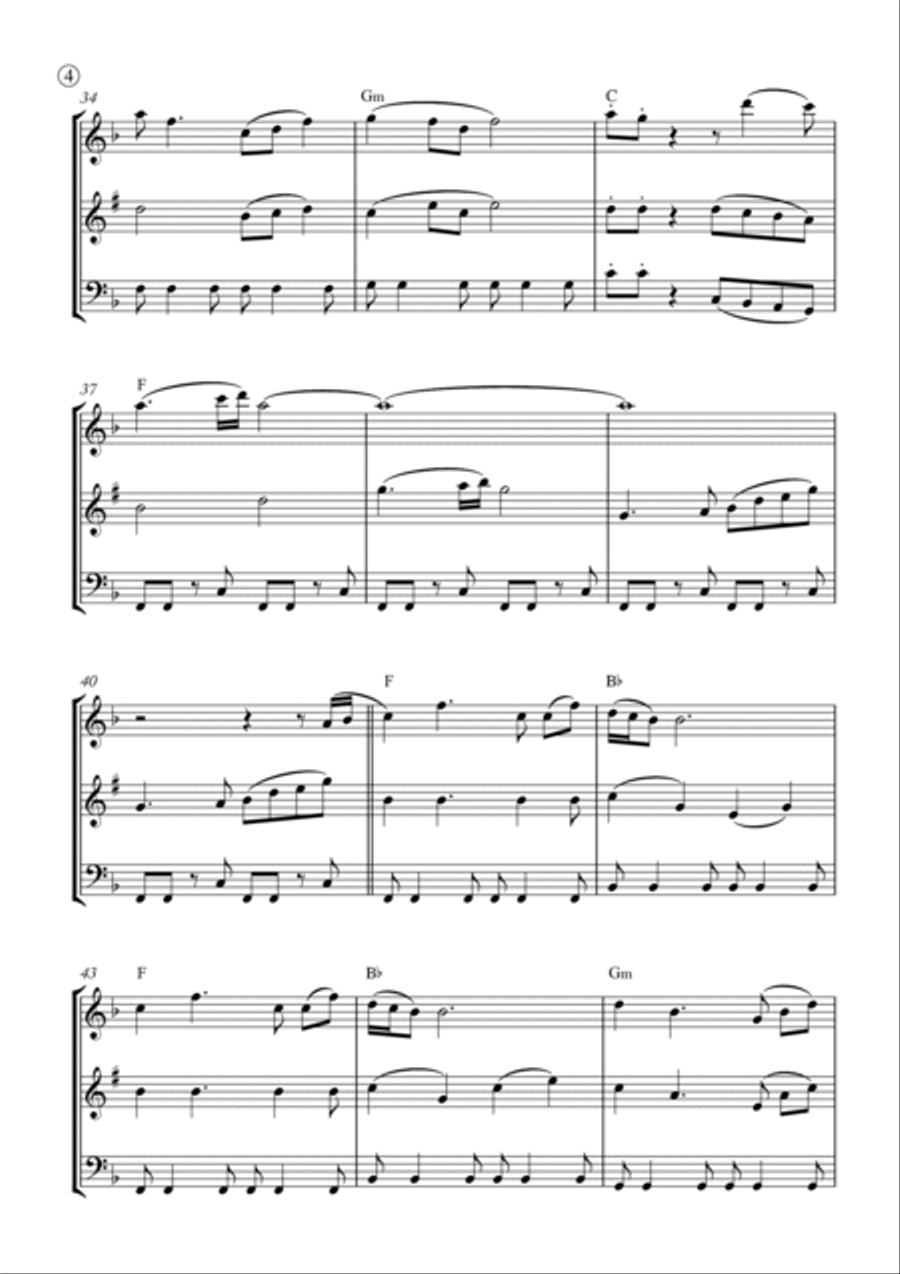 My Girl Woodwind Trio scores gallery preview page 4