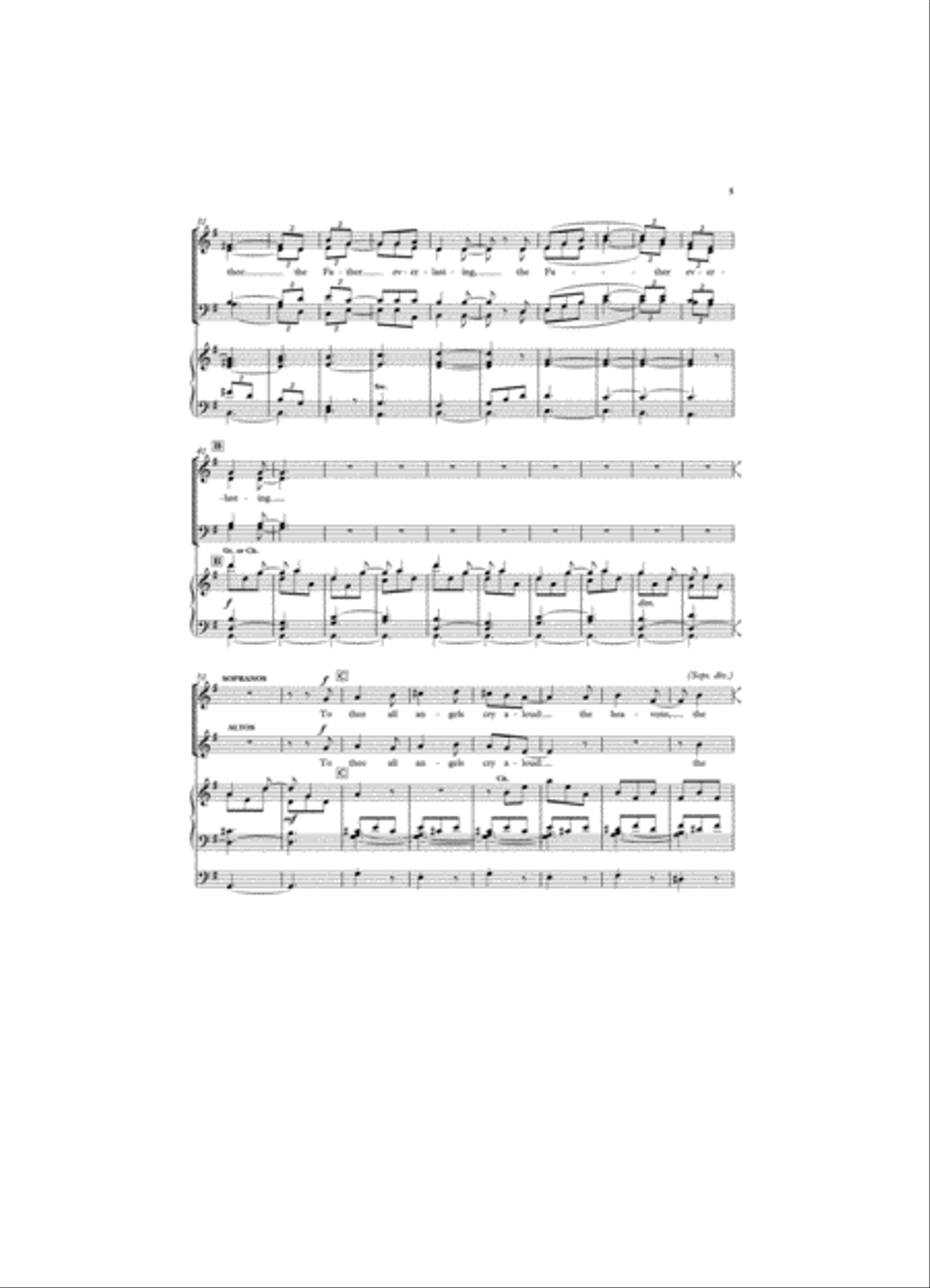 Winchester Te Deum 4-Part scores gallery preview page 3