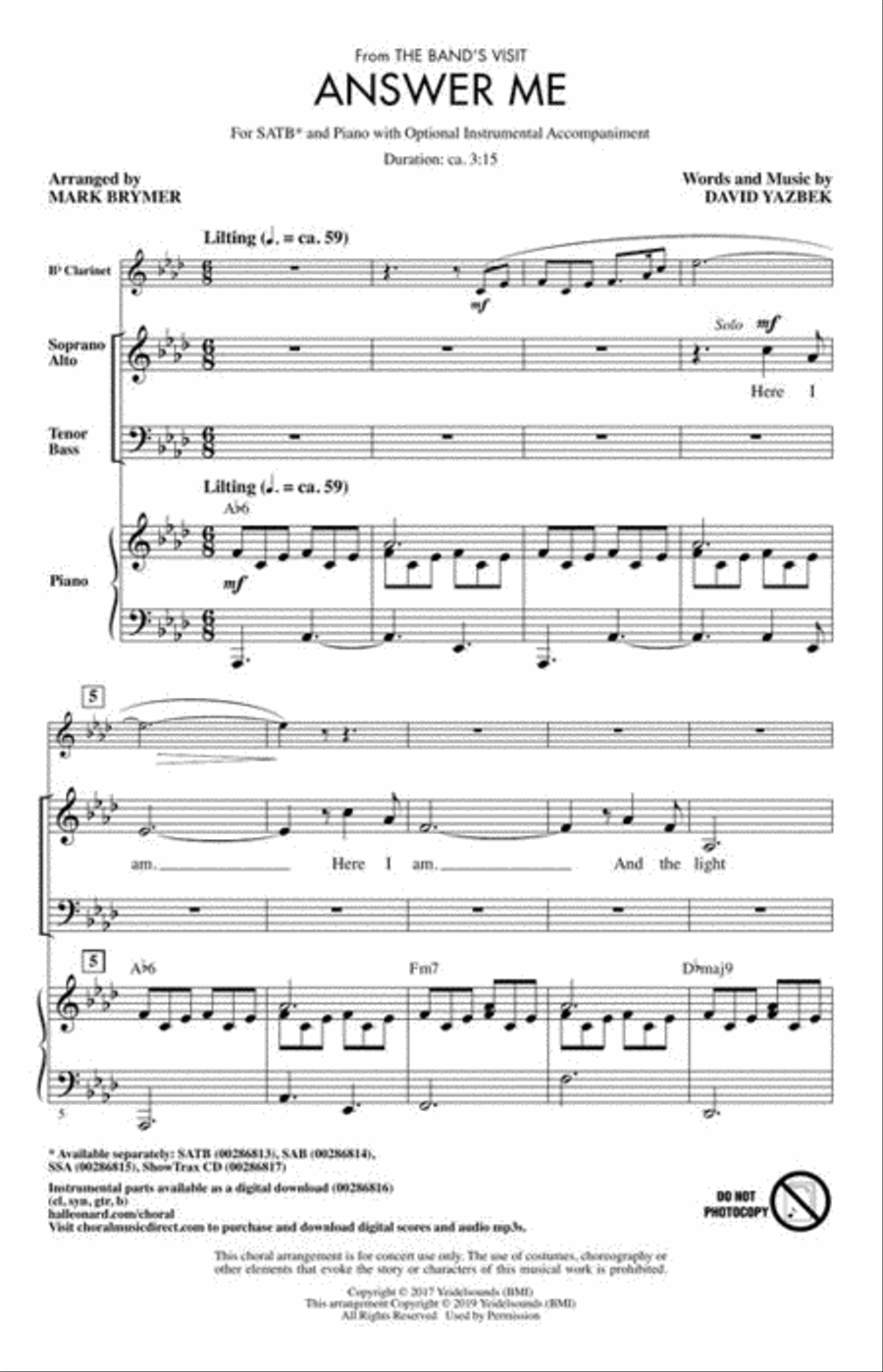 Answer Me 4-Part scores gallery preview page 3