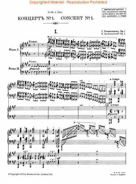 Piano Concerto No. 1, Op. 1