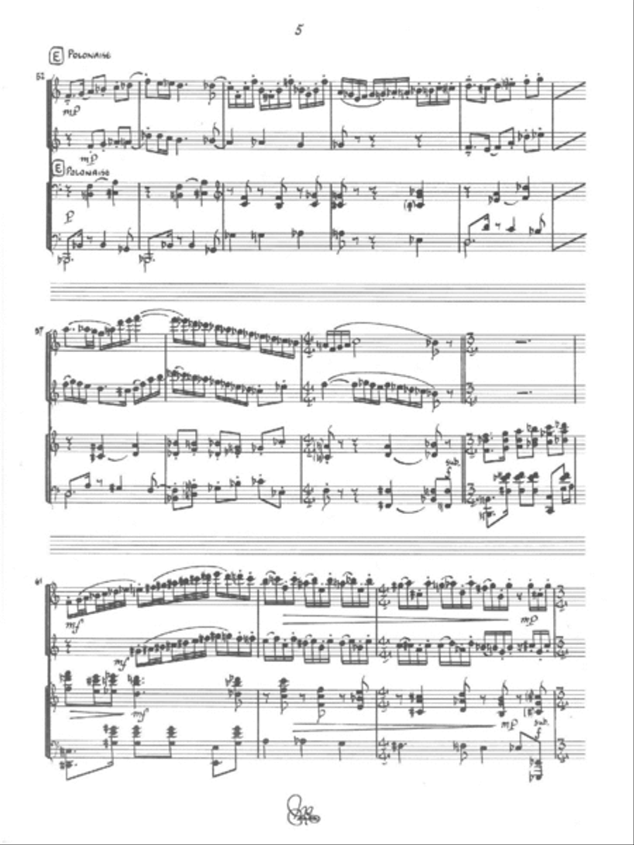 Legend for Two Piccolos and Piano Piccolo scores gallery preview page 4