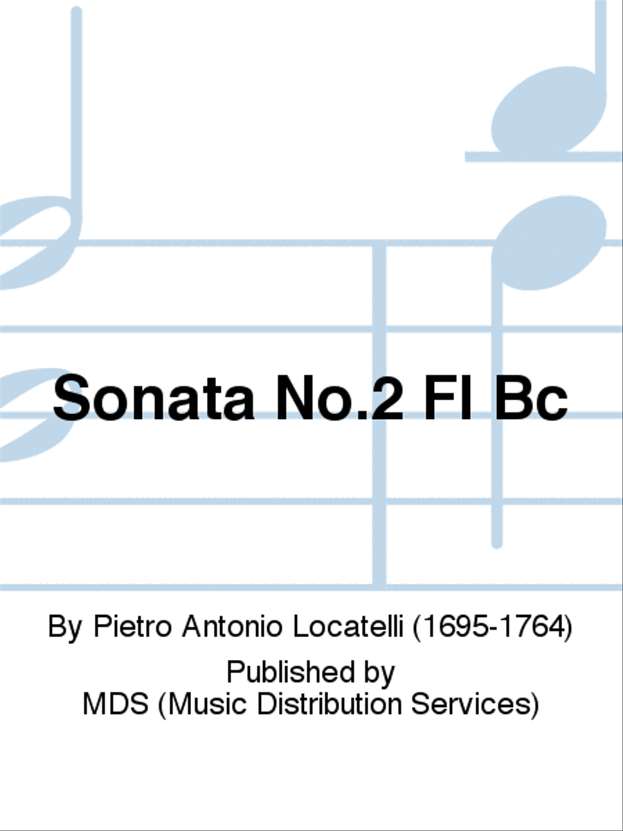 SONATA NO.2 Fl BC Flute scores gallery preview page 1