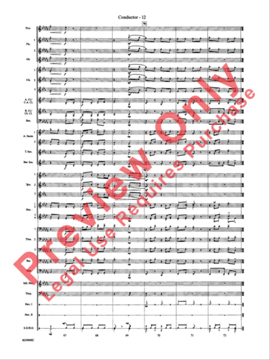 I'm Seventeen Come Sunday Concert Band scores gallery preview page 15