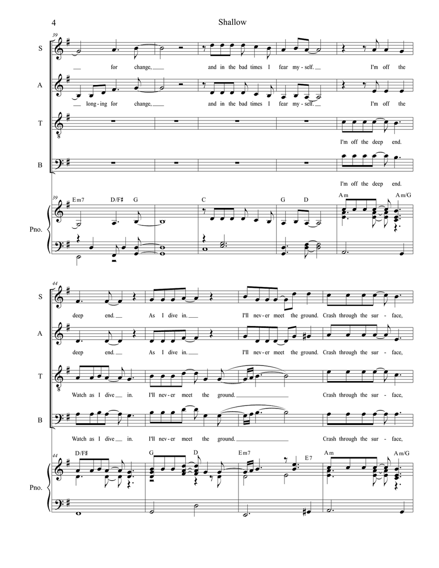 Shallow Shallow 4-Part scores gallery preview page 4