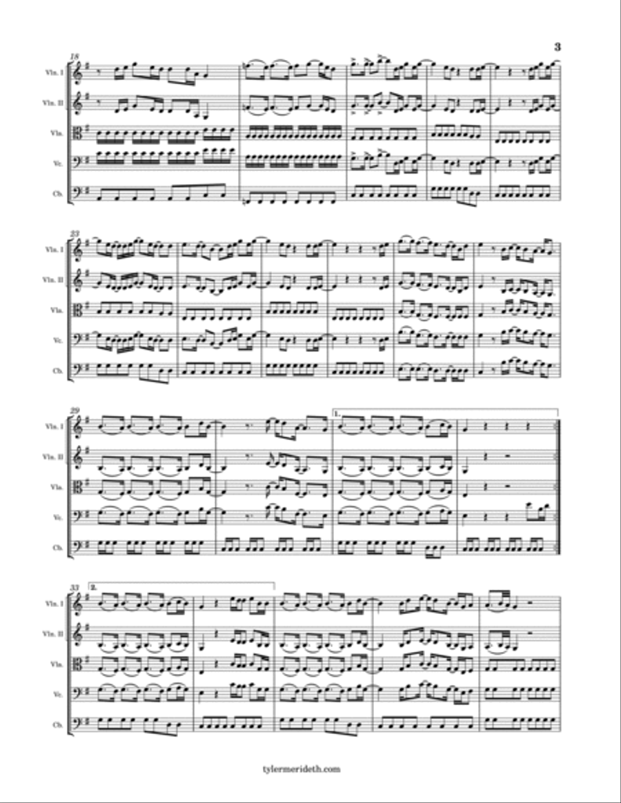 Wasted Time String Orchestra scores gallery preview page 3