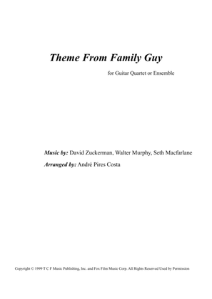 Book cover for Theme From Family Guy