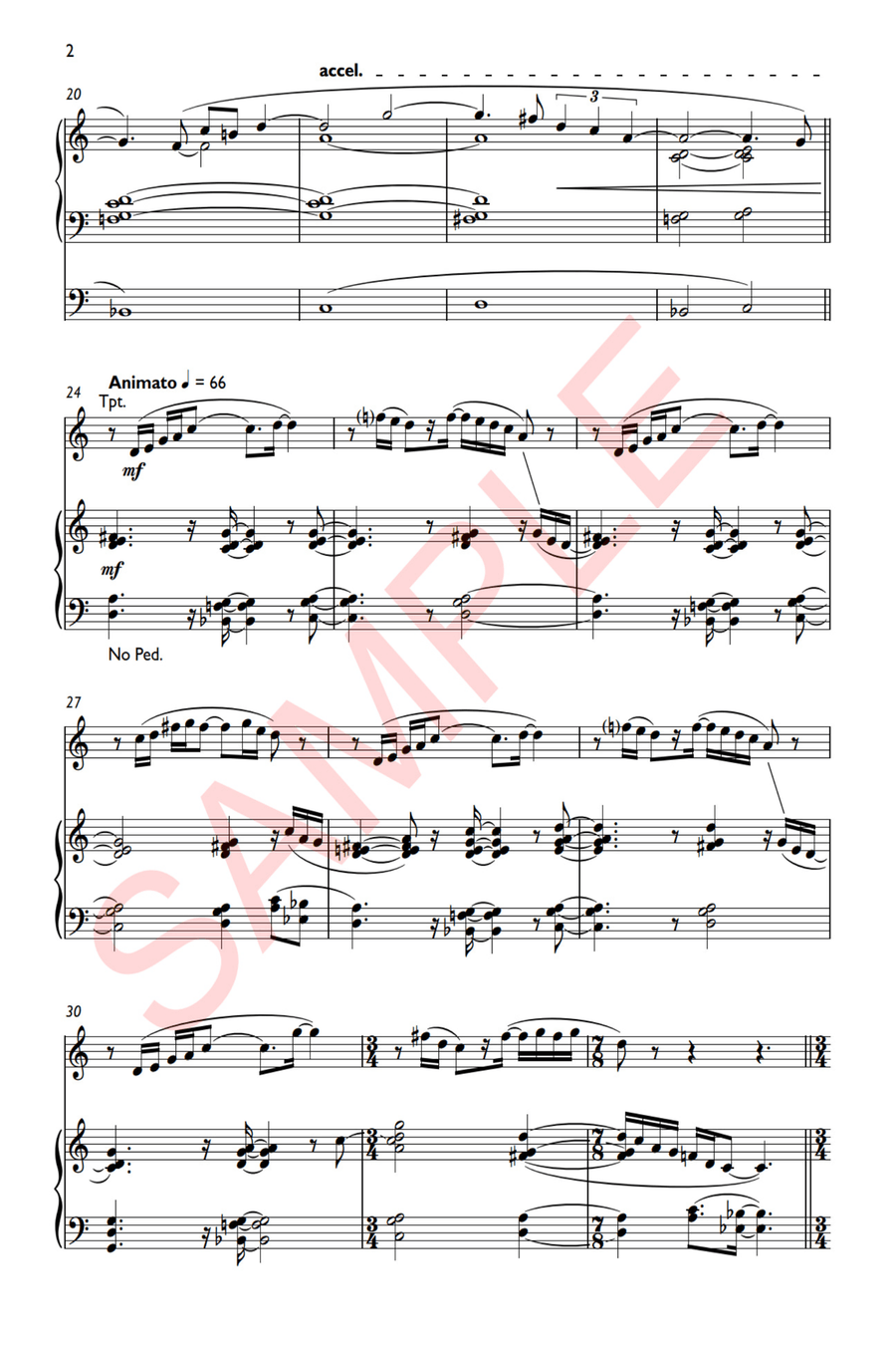 Modal Reeds. Tpt & Pf Trumpet scores gallery preview page 5