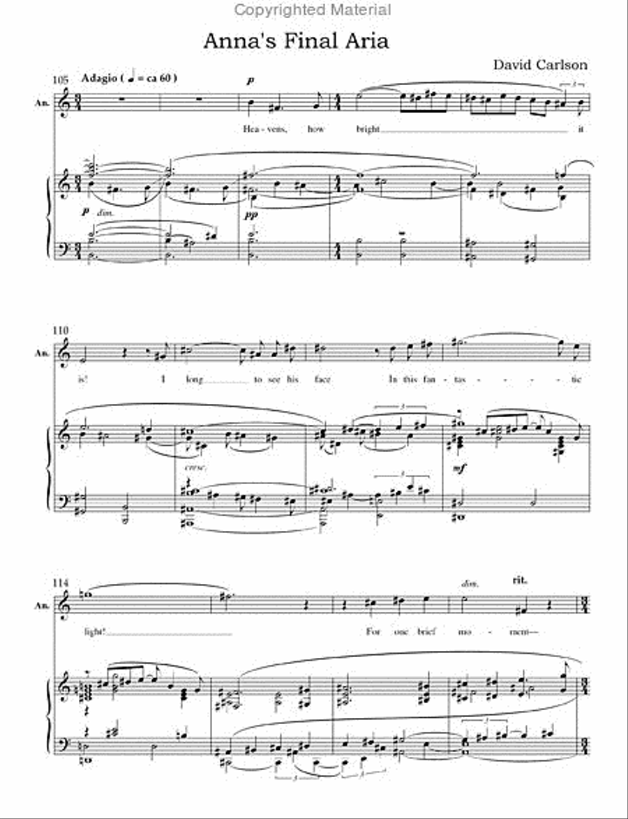 Anna's Final Aria Voice Solo scores gallery preview page 2