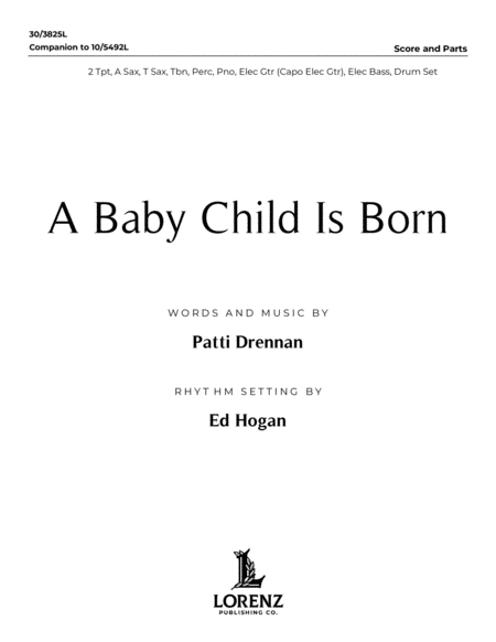A Baby Child Is Born - Downloadable Instrumental Ensemble Score and Parts