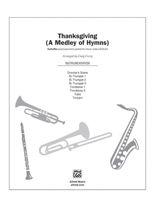 Book cover for Thanksgiving (A Medley of Hymns)