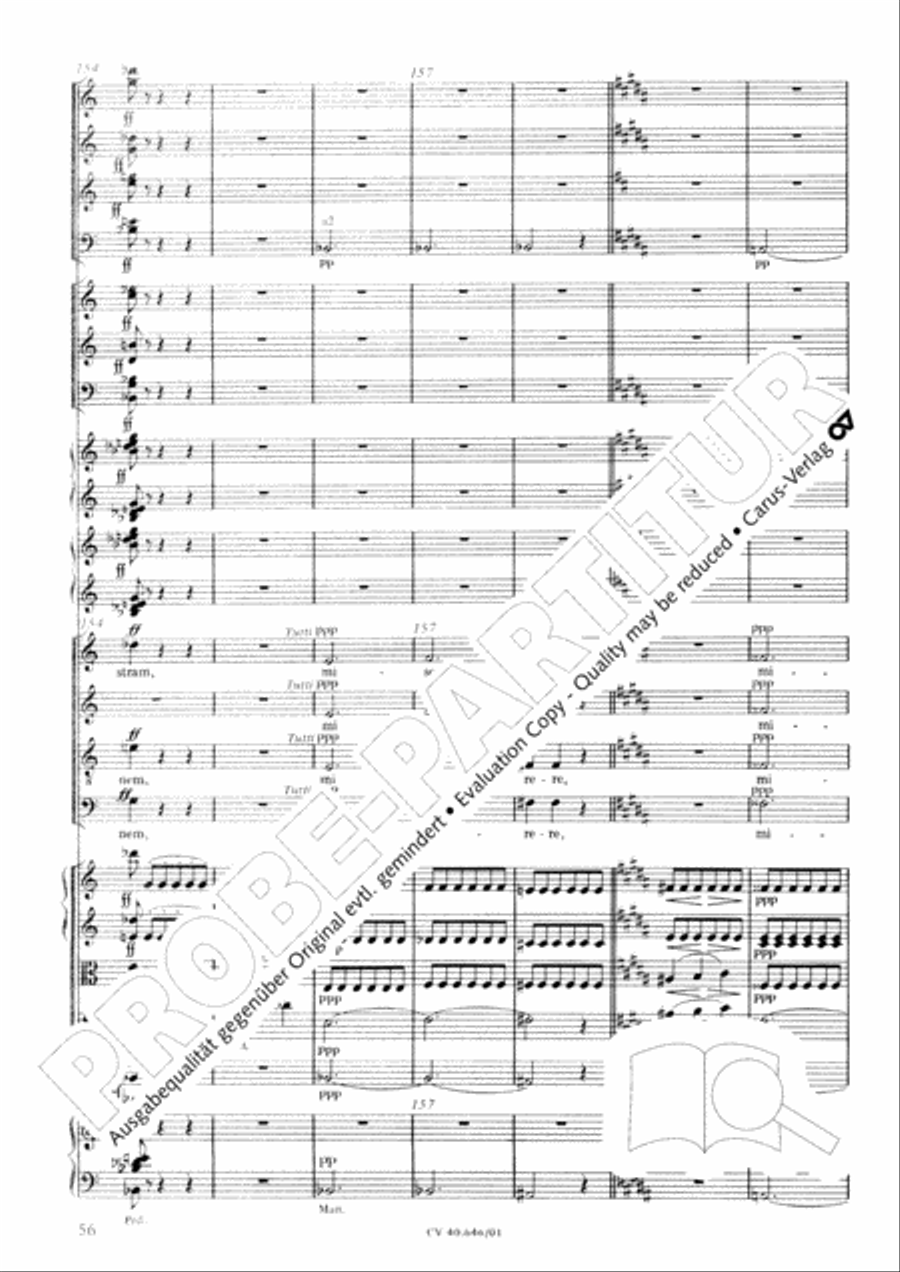 Mass in A Major (2 versions) STB scores gallery preview page 67