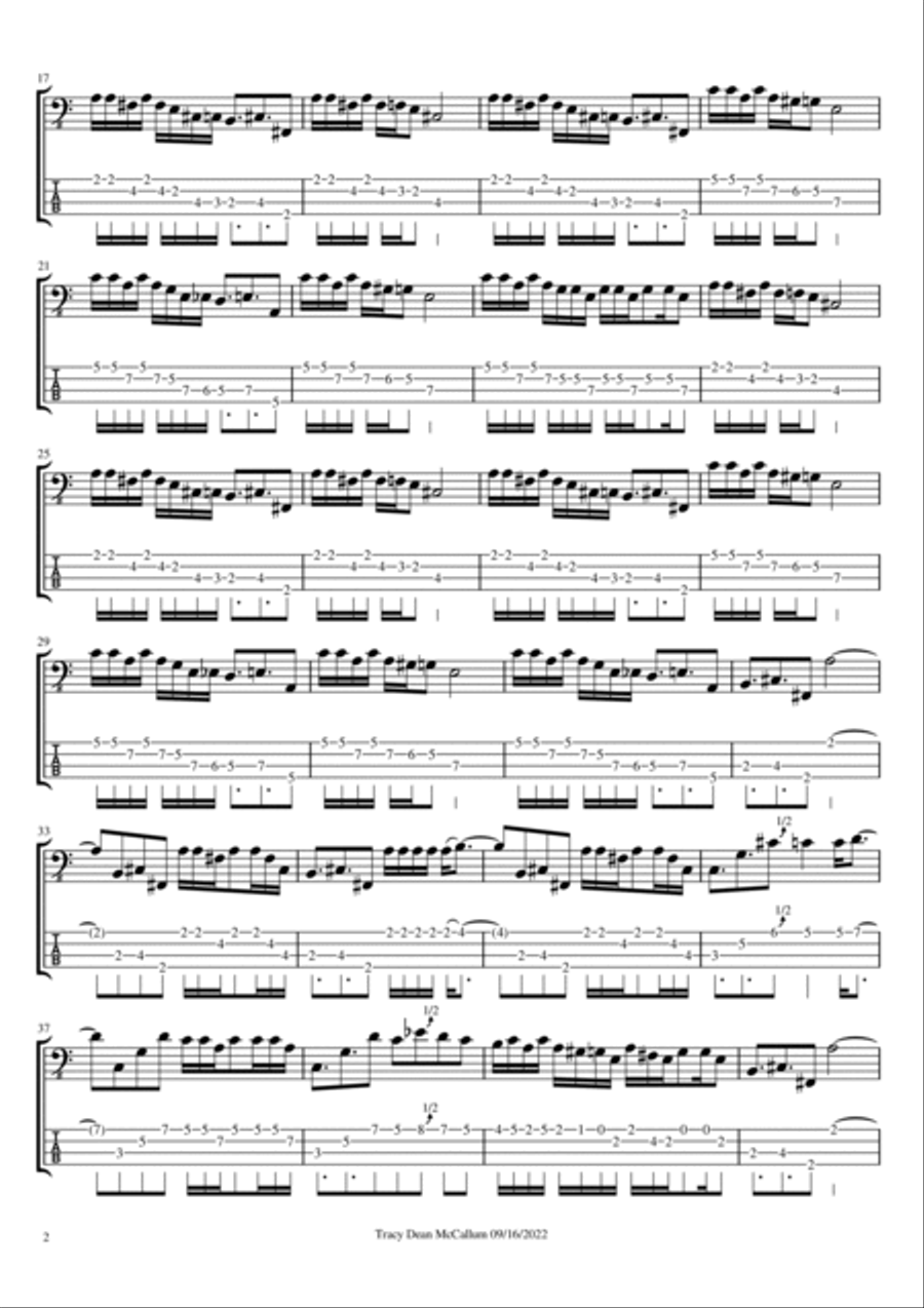 Yyz Guitar Tablature scores gallery preview page 2