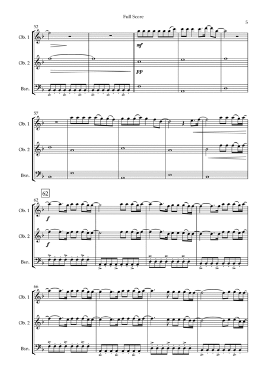 You Say Woodwind Trio scores gallery preview page 5