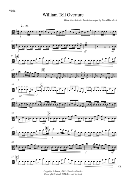 William Tell Overture for Viola and Cello Duet image number null