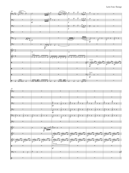 Energy for Tuba-Euphonium Ensemble and Percussion