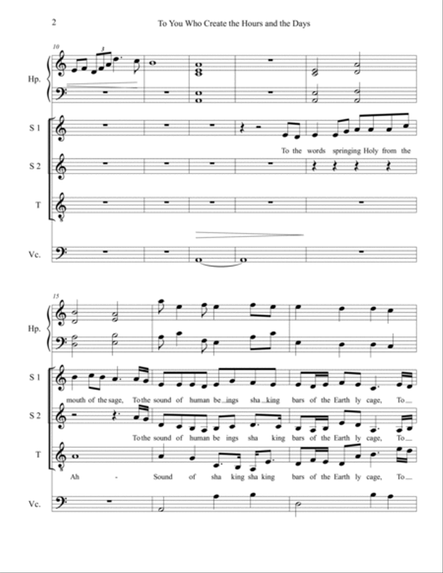 To You Who Create the Hours and the Days image number null