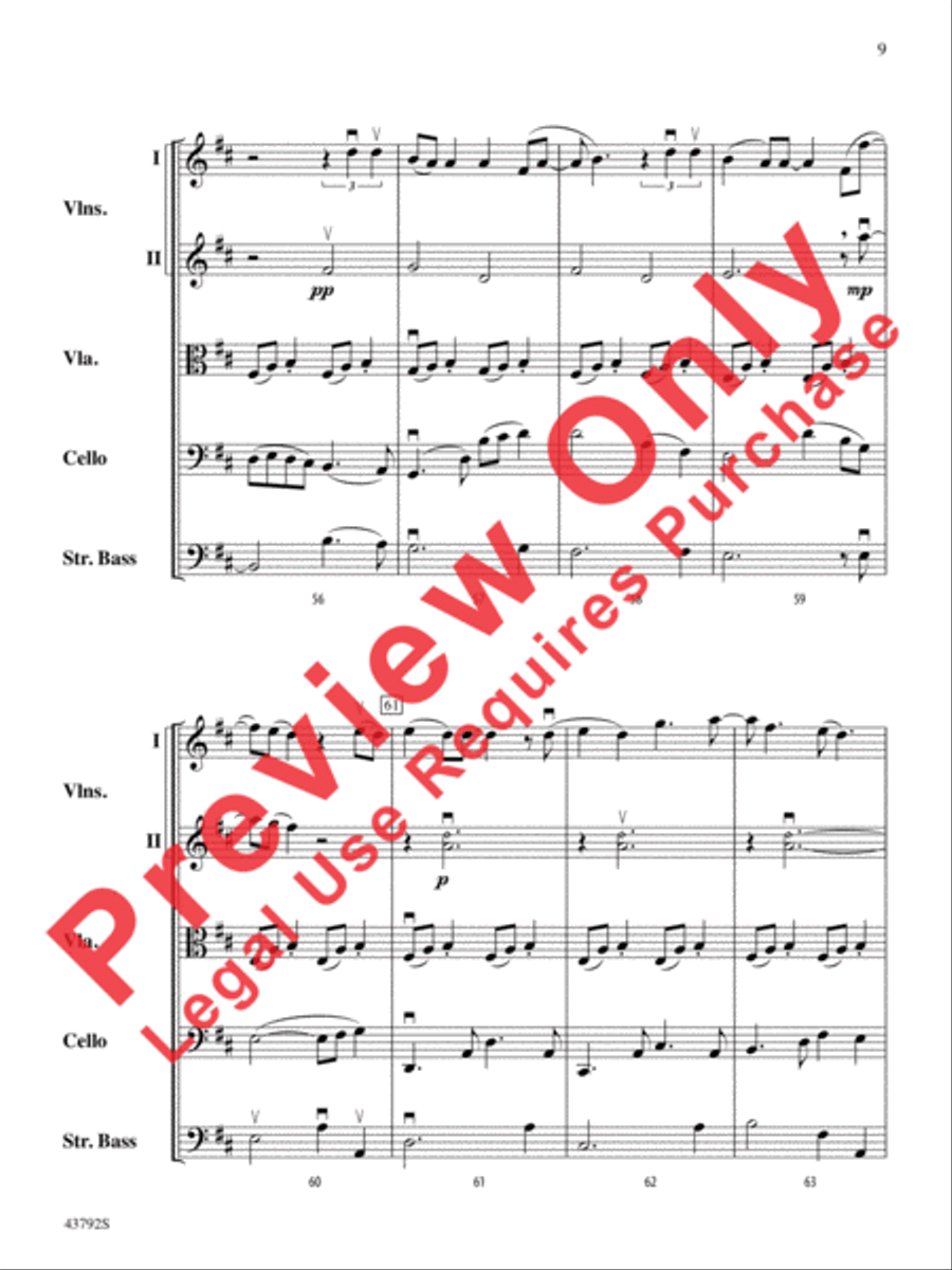 I Don't Want to Miss a Thing String Orchestra scores gallery preview page 28
