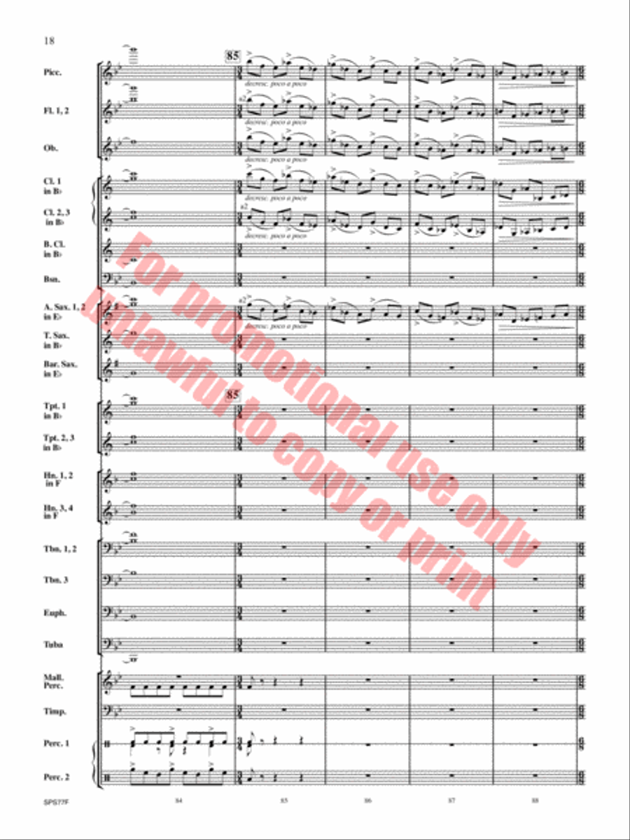 Atlas Rising Concert Band scores gallery preview page 19