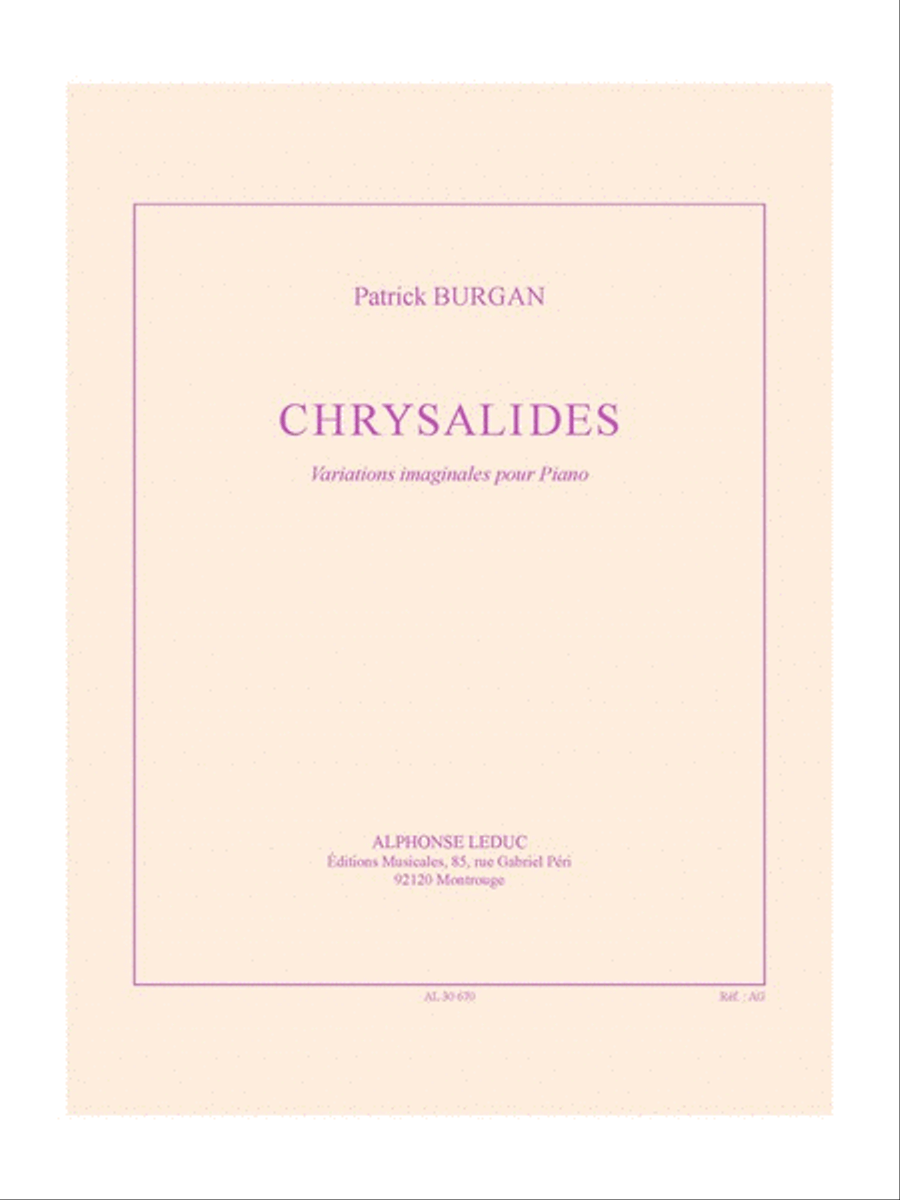 Chrysalides Chrysalides Piano Solo scores gallery preview page 1