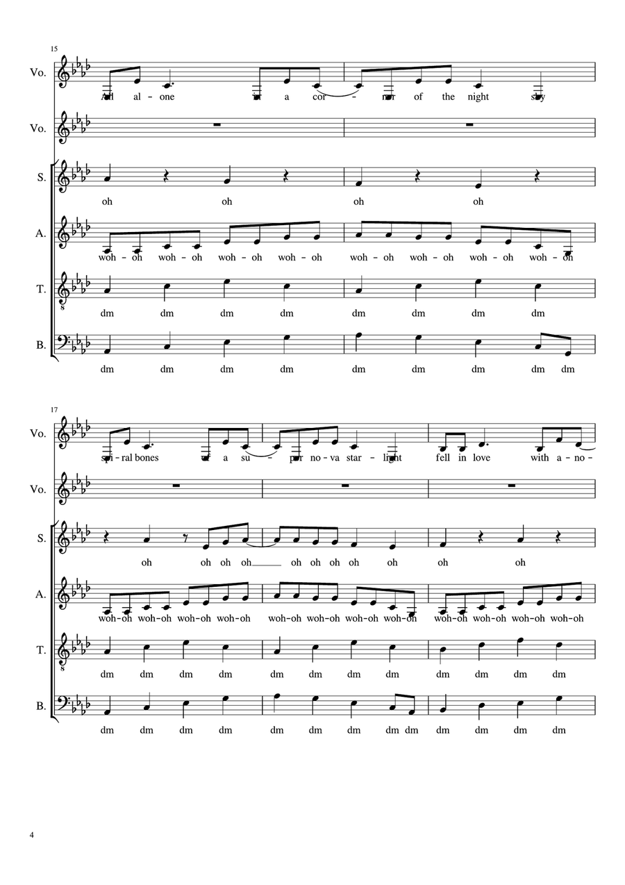 Cassiopeia Cassiopeia 4-Part scores gallery preview page 4