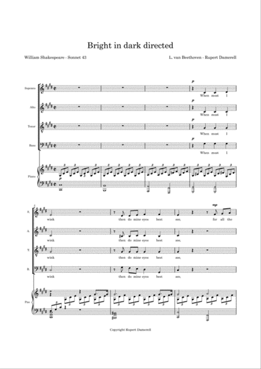 Bright in dark directed Bright in dark directed 4-Part scores gallery preview page 3
