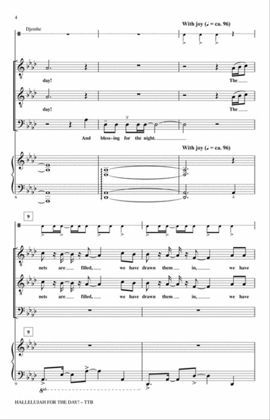 Hallelujah for the Day! TTB scores gallery preview page 3