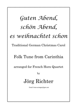 Good evening, good evening, it's already Christmas for French Horn Quartet
