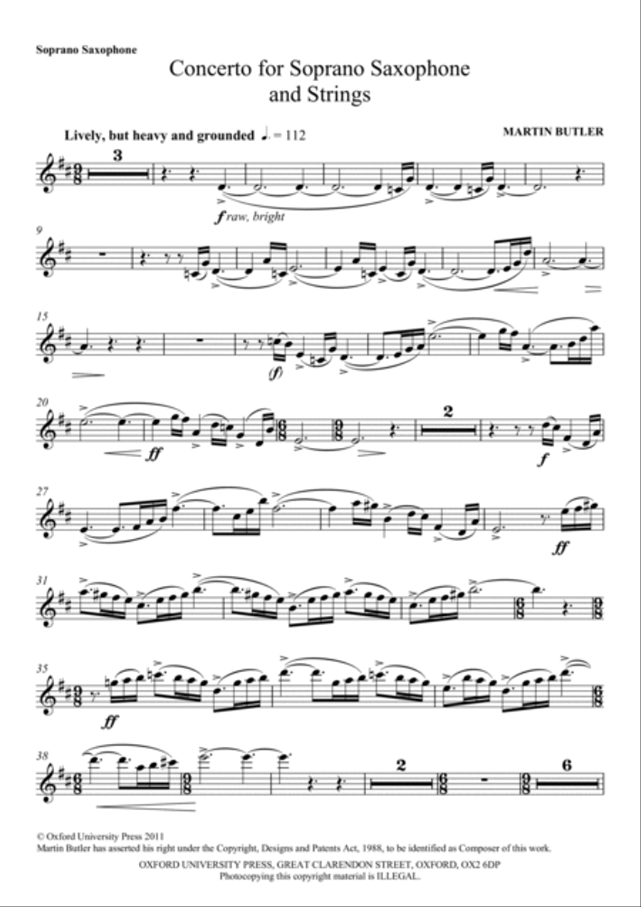 Concerto for soprano saxophone Soprano Saxophone scores gallery preview page 2