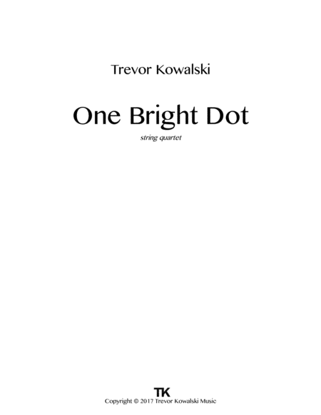 One Bright Dot (JACK Quartet performance) image number null