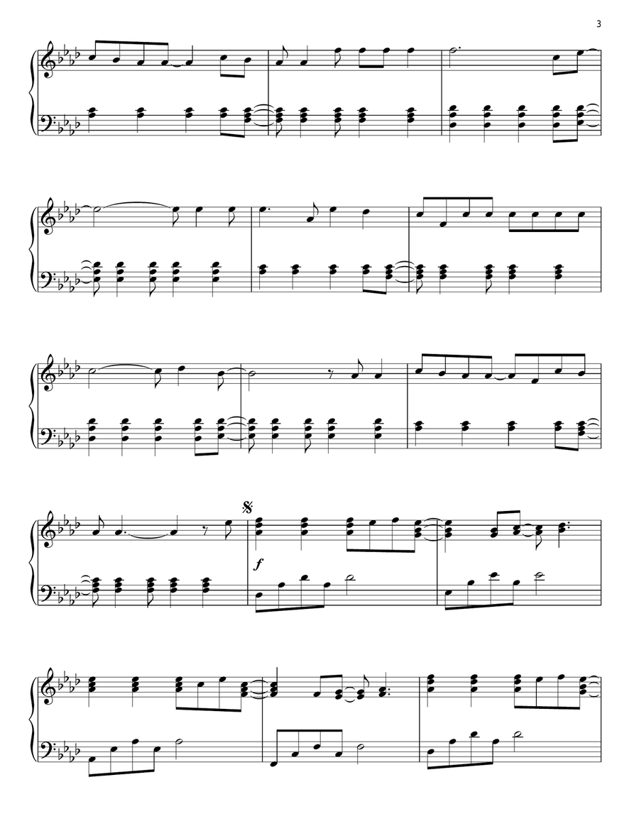 Viva La Vida Piano Solo scores gallery preview page 3