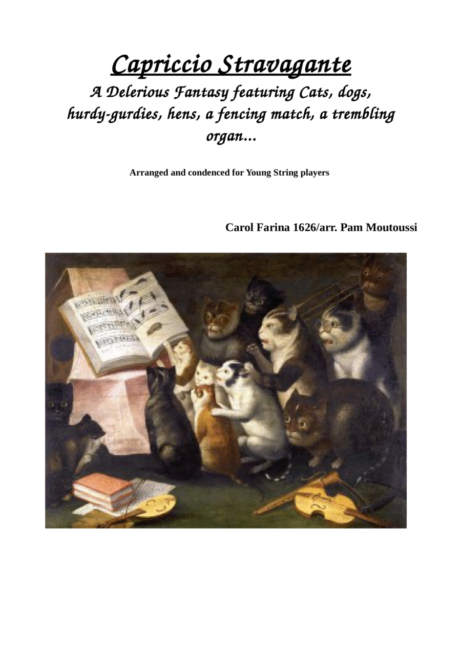 Farina's Capriccio Stravagante of 1626 (arranged for Junior Strings) Large Ensemble scores gallery preview page 1