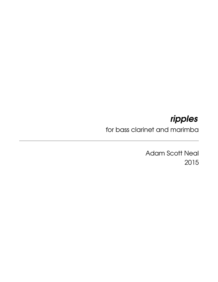 ripples Bass Clarinet scores gallery preview page 3
