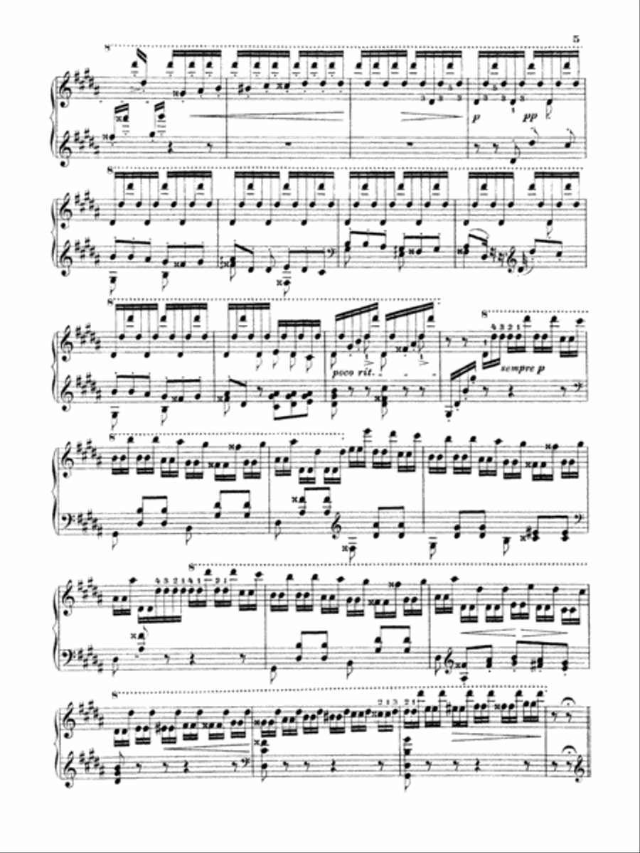 Liszt: La Campanella Liszt: La Campanella Piano Solo scores gallery preview page 5