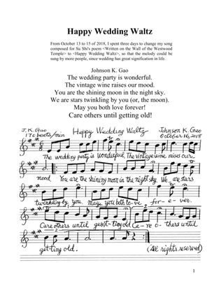 Book cover for Happy Wedding Waltz