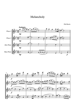 Book cover for Melancholy - Flute Quartet
