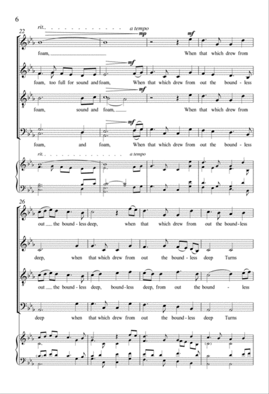 Crossing the Bar Divisi scores gallery preview page 5