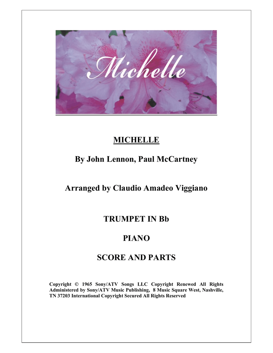 Michelle Michelle B-Flat Trumpet scores gallery preview page 1