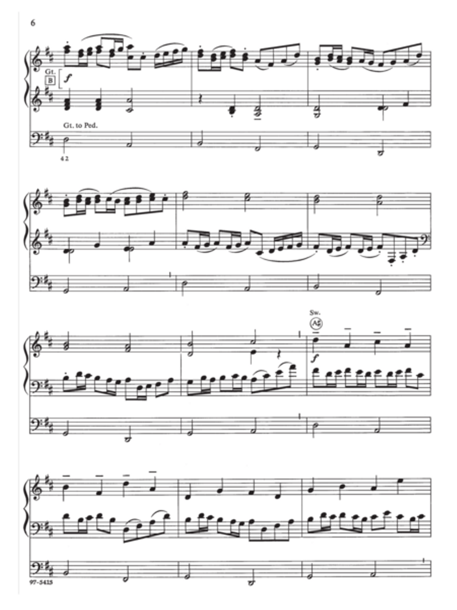 Canon in D / The Celebrated Canon (Organ) Organ scores gallery preview page 6