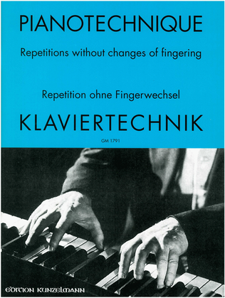 Repetition without change of fingers