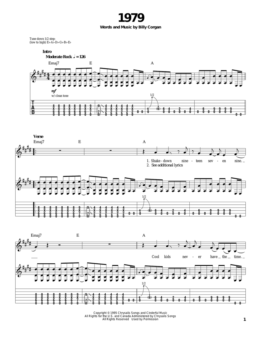 1979 Acoustic Guitar scores gallery preview page 1