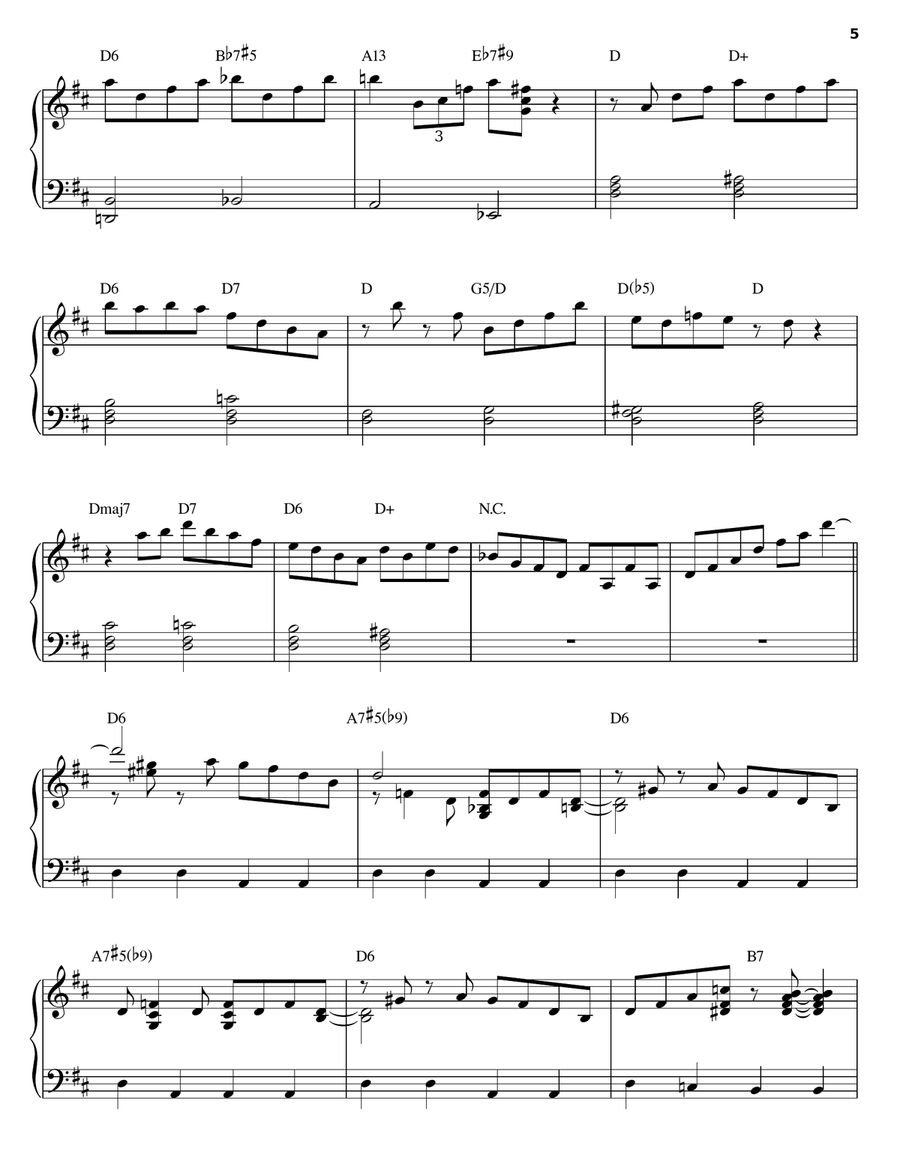 Clarinade Clarinade Piano Solo scores gallery preview page 5