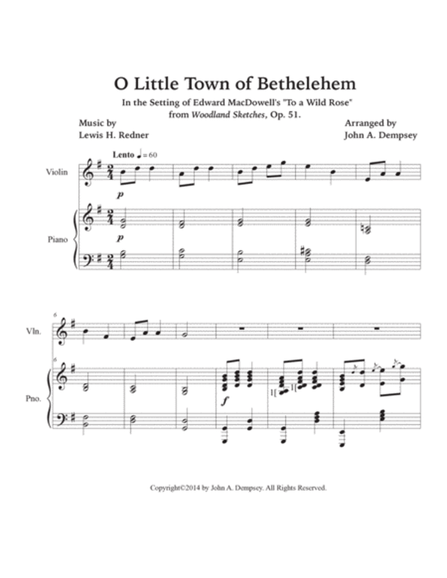 O Little Town of Bethlehem (Violin and Piano) image number null
