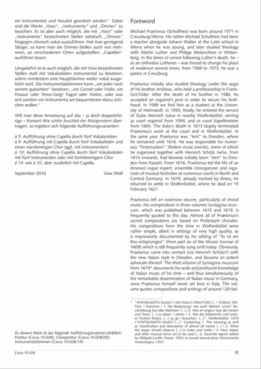 How brightly beams the morning star (Wie schon leuchtet der Morgenstern) SSATB scores gallery preview page 4