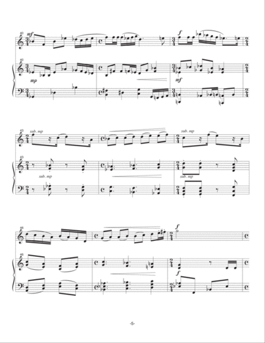 Sonatine for Trumpet and Piano Trumpet Solo scores gallery preview page 6