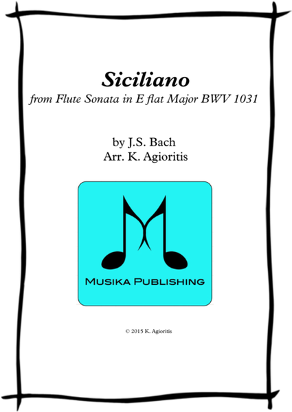Siciliano - for Woodwind Quartet image number null