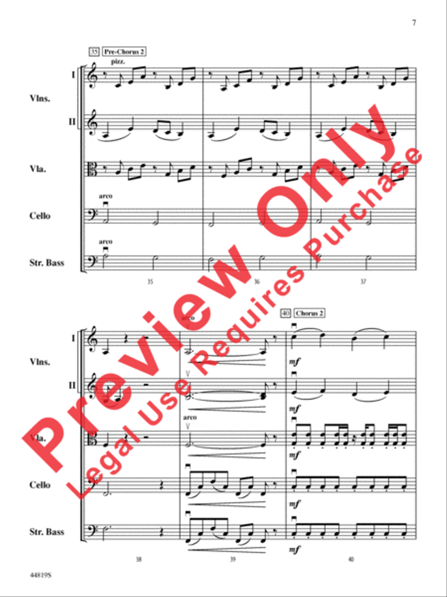 Falling Slowly (from the Motion Picture and Broadway Production Once) String Orchestra scores gallery preview page 8