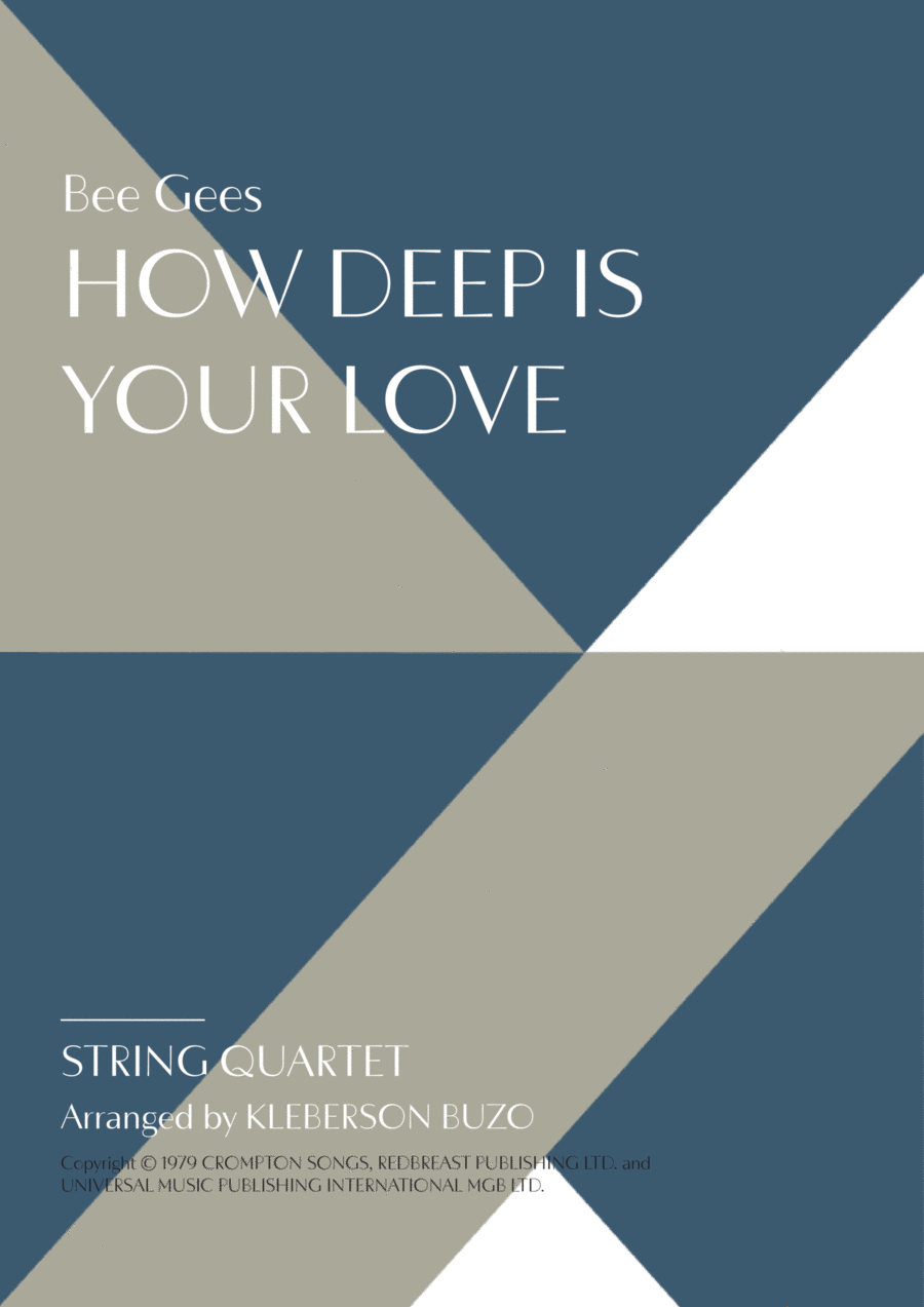How Deep Is Your Love String Quartet scores gallery preview page 1