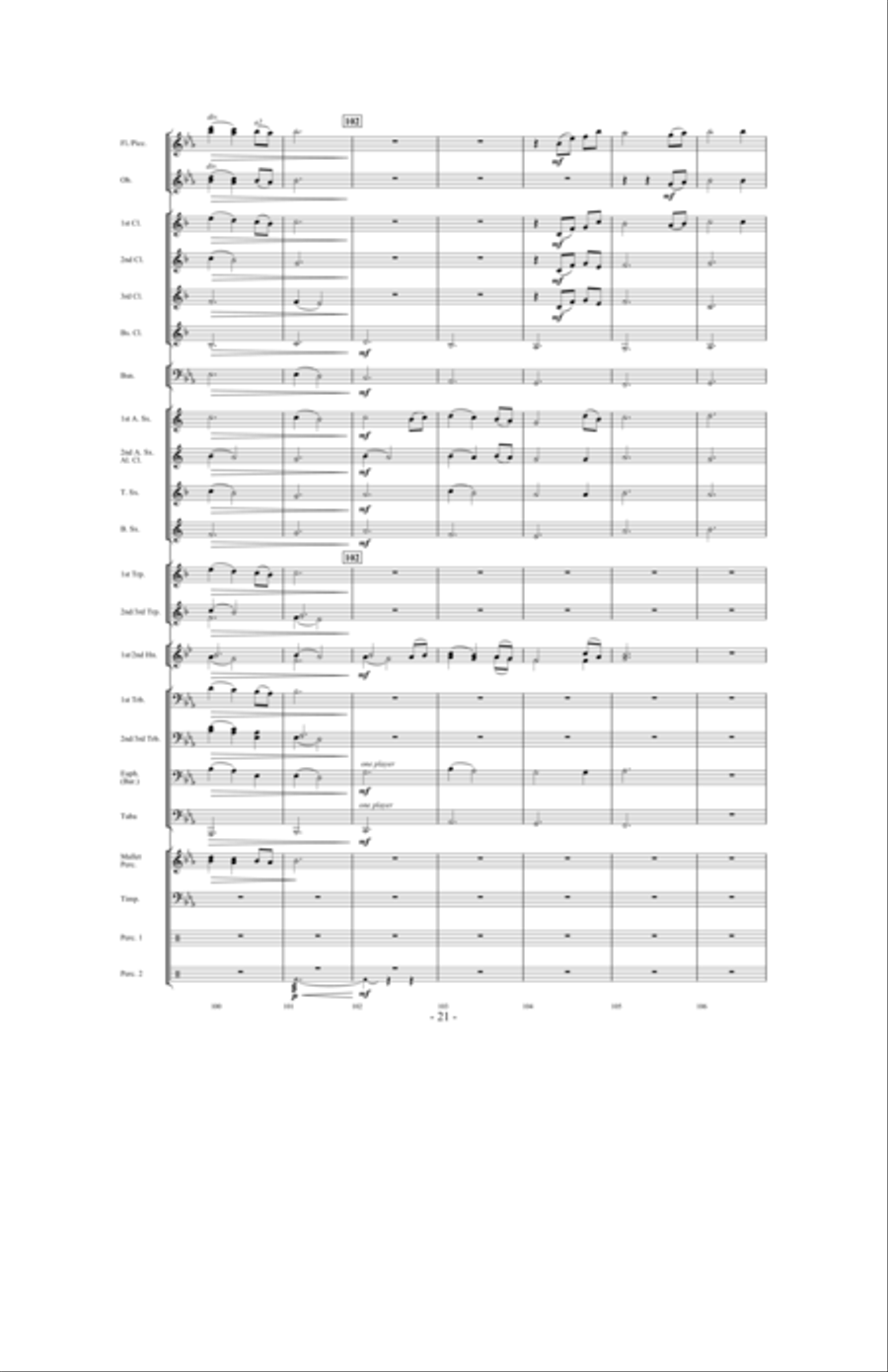 Forever Shining Concert Band scores gallery preview page 20