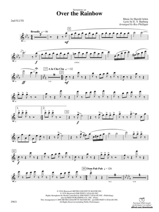 Over the Rainbow (from The Wizard of Oz), Variations on: 2nd Flute